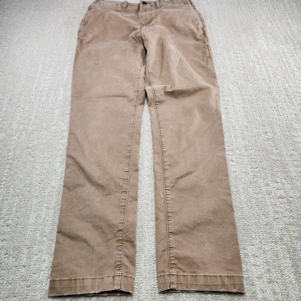 American Eagle Pants Men 30x30 *READ Slim Stretch Twill Chino Straight Leg Beige